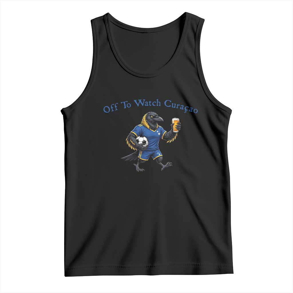 Funny Curacao Bird Soccer Fan Gift Tank Top Off To Watch Curaçao