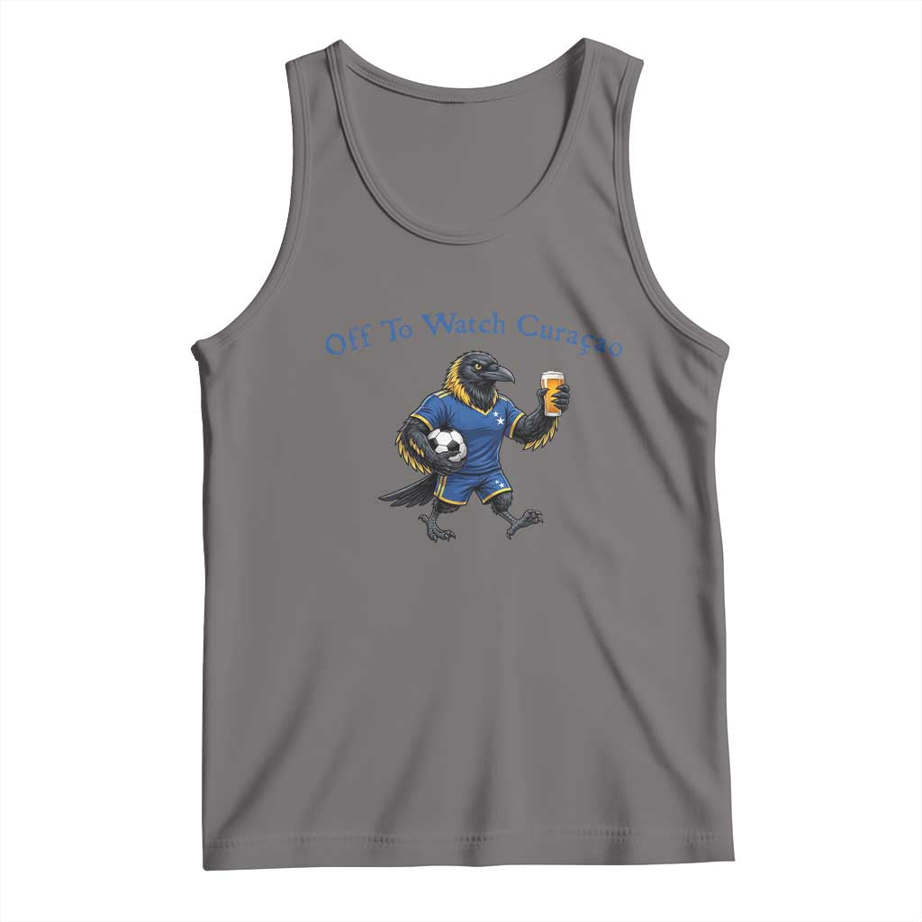 Funny Curacao Bird Soccer Fan Gift Tank Top Off To Watch Curaçao