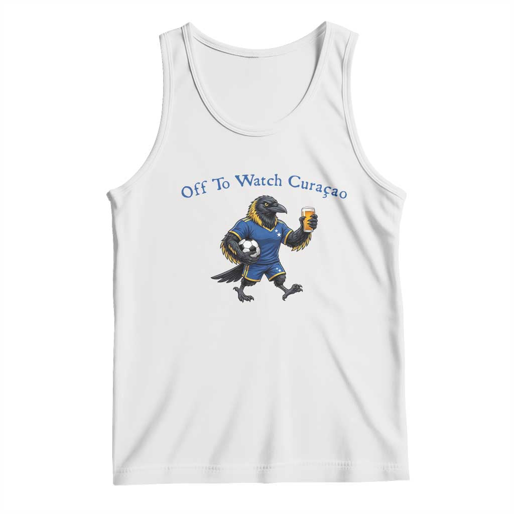 Funny Curacao Bird Soccer Fan Gift Tank Top Off To Watch Curaçao