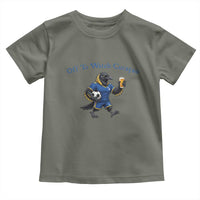 Funny Curacao Bird Soccer Fan Gift Toddler T Shirt Off To Watch Curaçao