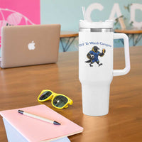 Funny Curacao Bird Soccer Fan Gift Tumbler With Handle Off To Watch Curaçao