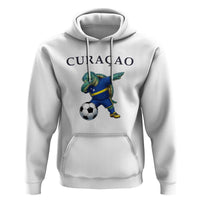 Funny Dabbing Sea Turtle Curaçao Soccer Fan Hoodie Caribbean Pride Graphic