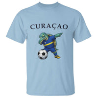 Funny Dabbing Sea Turtle Curaçao Soccer Fan T Shirt Caribbean Pride Graphic