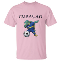Funny Dabbing Sea Turtle Curaçao Soccer Fan T Shirt Caribbean Pride Graphic