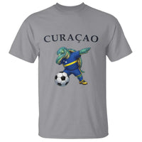 Funny Dabbing Sea Turtle Curaçao Soccer Fan T Shirt Caribbean Pride Graphic