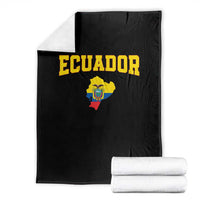 Proud Ecuadorian Map Throw Blanket Ecuador Roots Heritage Pride