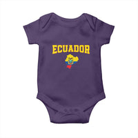 Proud Ecuadorian Map Baby Onesie Ecuador Roots Heritage Pride