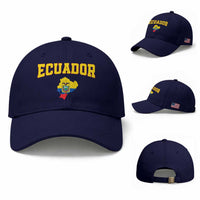 Proud Ecuadorian Map Baseball Cap Ecuador Roots Heritage Pride
