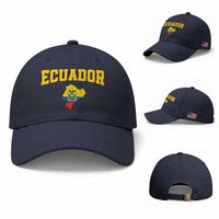 Proud Ecuadorian Map Baseball Cap Ecuador Roots Heritage Pride
