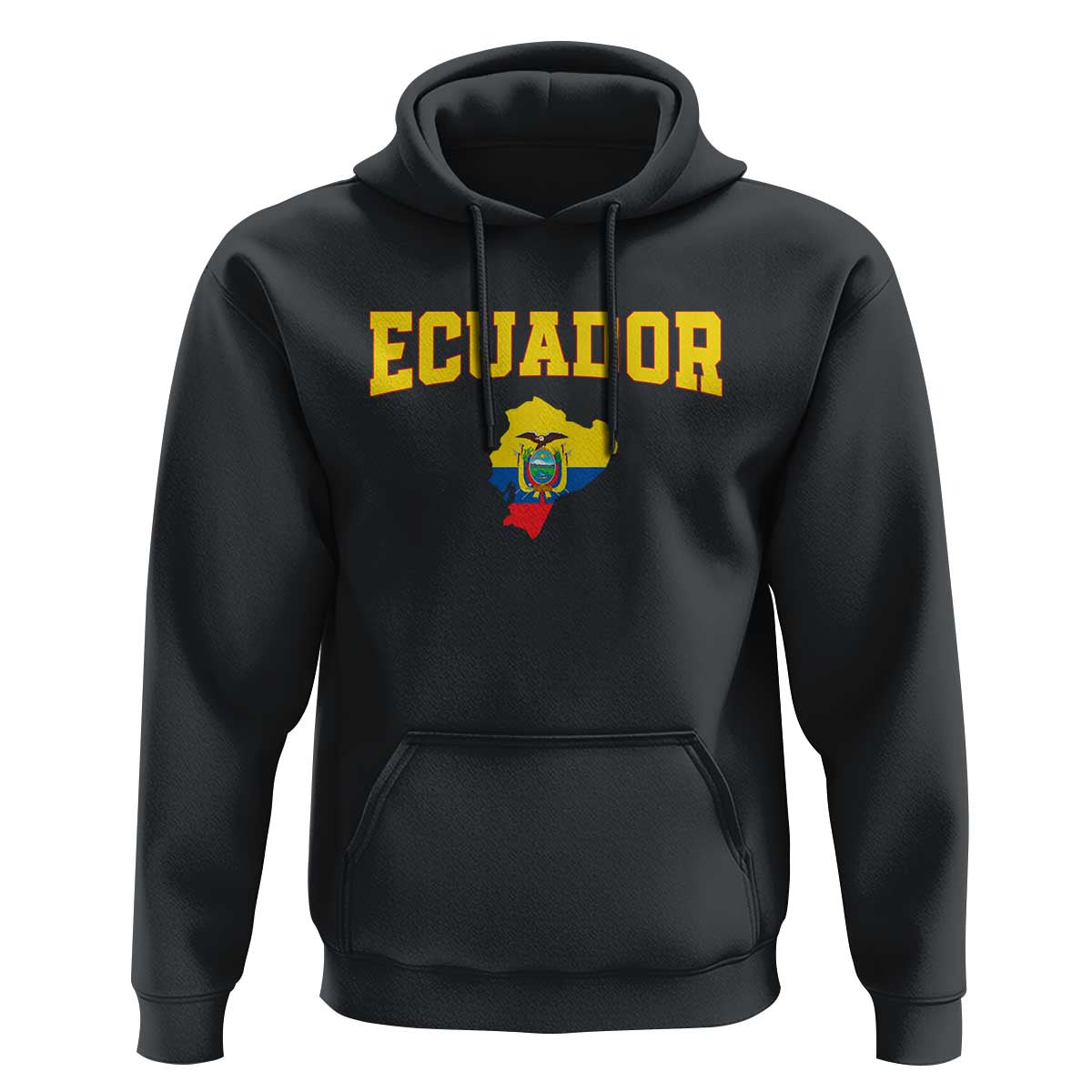 Proud Ecuadorian Map Hoodie Ecuador Roots Heritage Pride