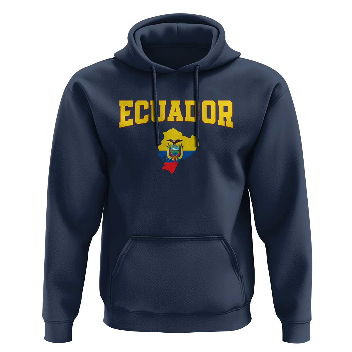 Proud Ecuadorian Map Hoodie Ecuador Roots Heritage Pride