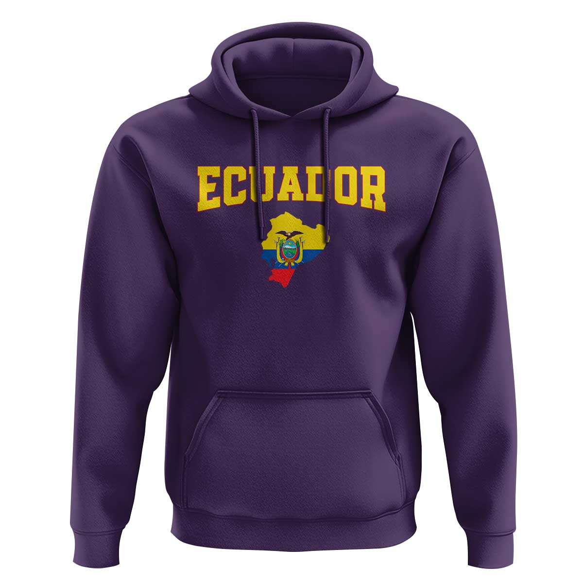 Proud Ecuadorian Map Hoodie Ecuador Roots Heritage Pride