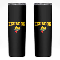 Proud Ecuadorian Map Skinny Tumbler Ecuador Roots Heritage Pride