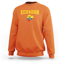 Proud Ecuadorian Map Sweatshirt Ecuador Roots Heritage Pride