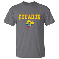 Proud Ecuadorian Map T Shirt Ecuador Roots Heritage Pride