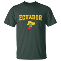Proud Ecuadorian Map T Shirt Ecuador Roots Heritage Pride