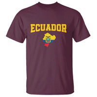 Proud Ecuadorian Map T Shirt Ecuador Roots Heritage Pride