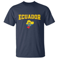 Proud Ecuadorian Map T Shirt Ecuador Roots Heritage Pride
