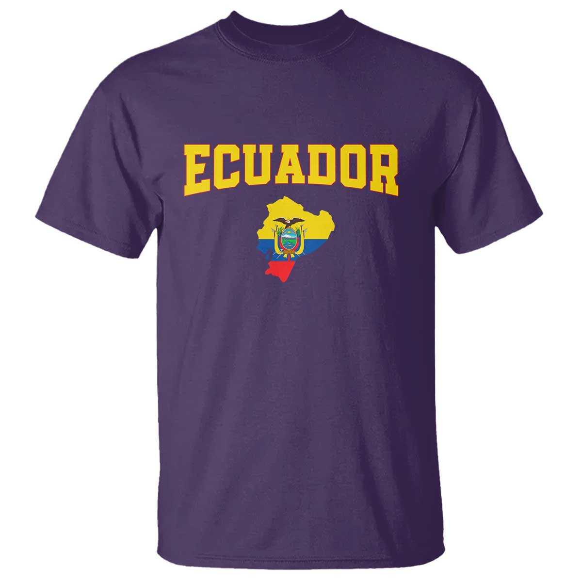 Proud Ecuadorian Map T Shirt Ecuador Roots Heritage Pride