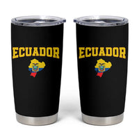 Proud Ecuadorian Map Tumbler Cup Ecuador Roots Heritage Pride