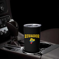 Proud Ecuadorian Map Tumbler Cup Ecuador Roots Heritage Pride