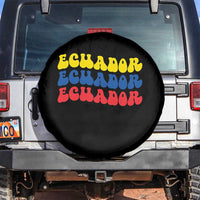 Retro Groovy Ecuador Spare Tire Cover Proud Ecuadorian Heritage
