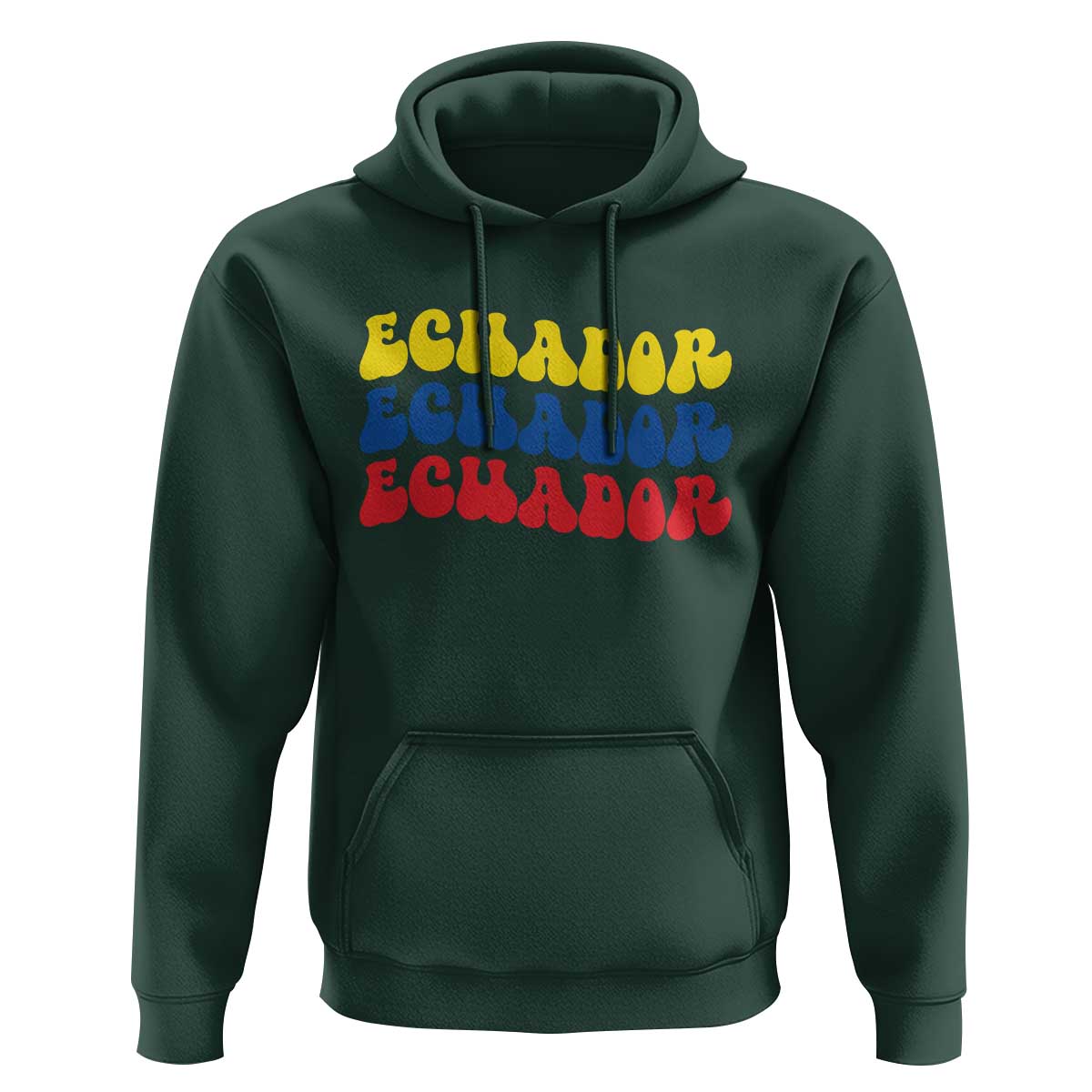 Retro Groovy Ecuador Hoodie Proud Ecuadorian Heritage