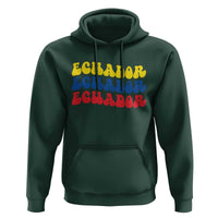 Retro Groovy Ecuador Hoodie Proud Ecuadorian Heritage