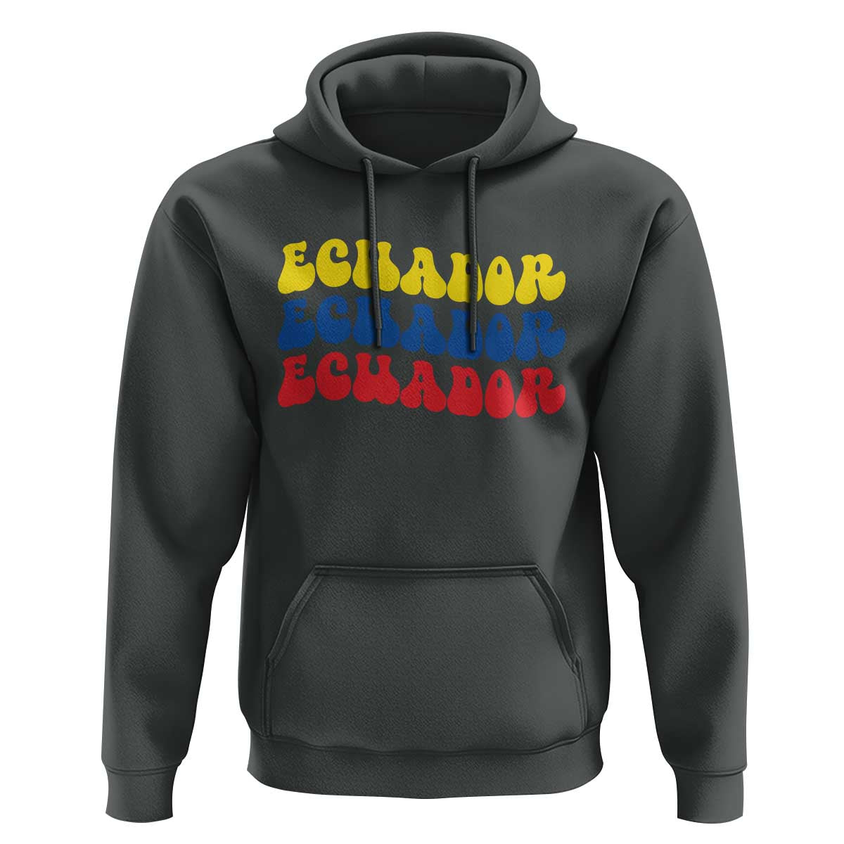 Retro Groovy Ecuador Hoodie Proud Ecuadorian Heritage