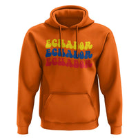Retro Groovy Ecuador Hoodie Proud Ecuadorian Heritage