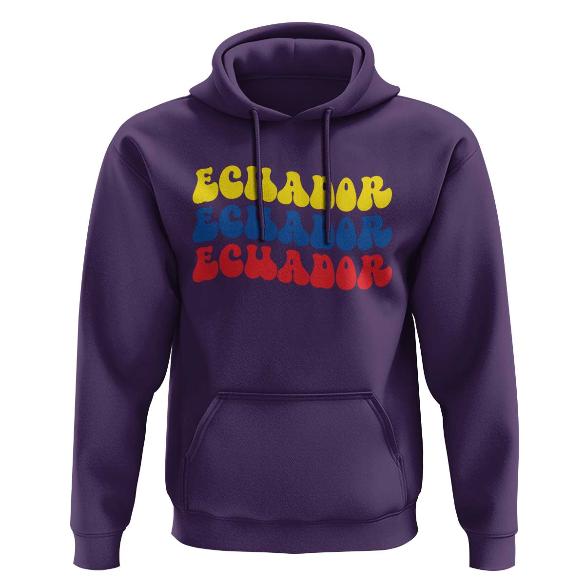 Retro Groovy Ecuador Hoodie Proud Ecuadorian Heritage