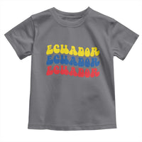 Retro Groovy Ecuador Toddler T Shirt Proud Ecuadorian Heritage