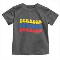 Retro Groovy Ecuador Toddler T Shirt Proud Ecuadorian Heritage