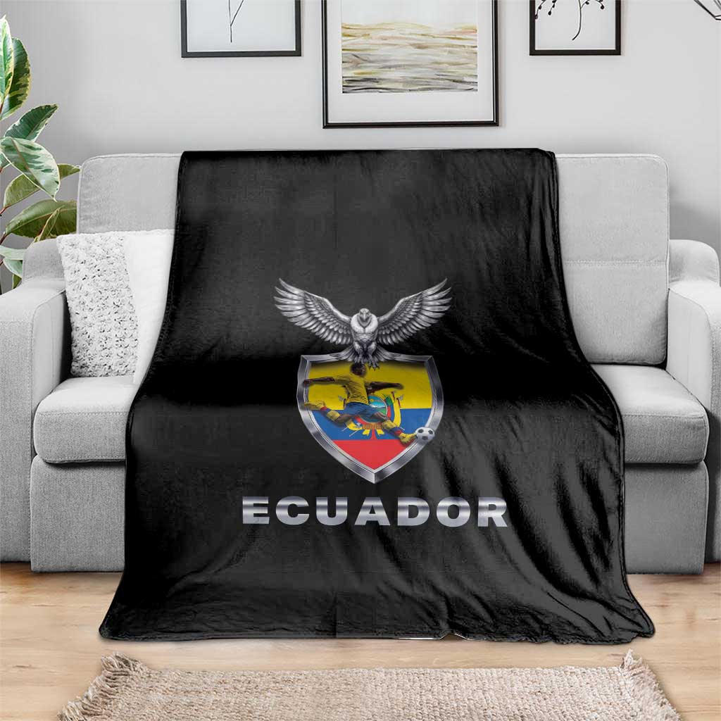 Ecuador Soccer Lover Throw Blanket Proud Ecuadorian Game Day Gift