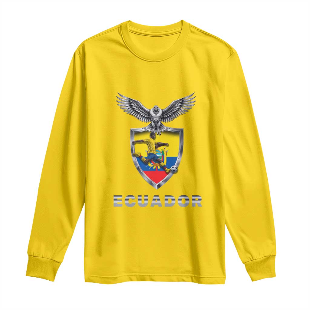 Ecuador Soccer Lover Long Sleeve Shirt Proud Ecuadorian Game Day Gift