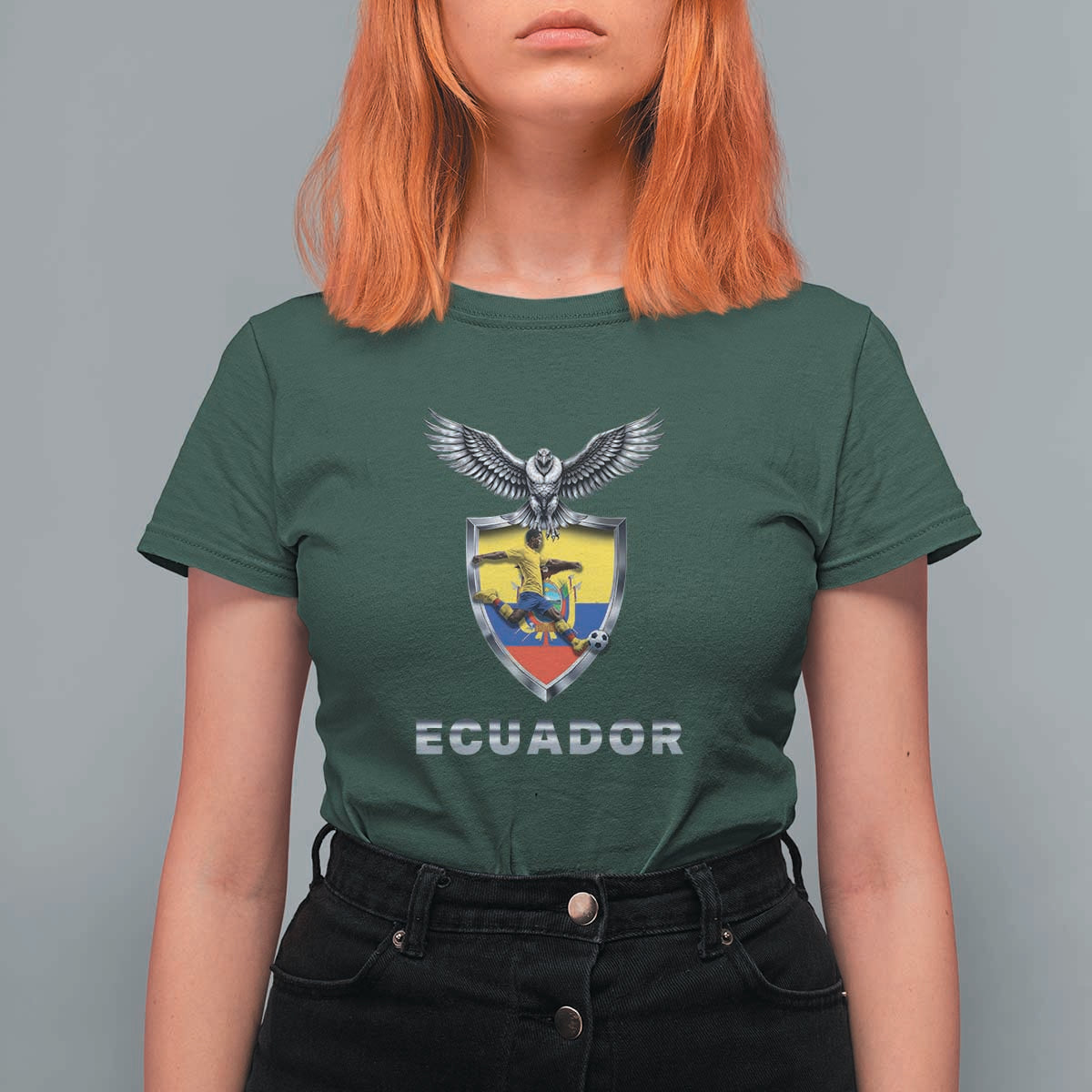 Ecuador Soccer Lover T Shirt For Women Proud Ecuadorian Game Day Gift