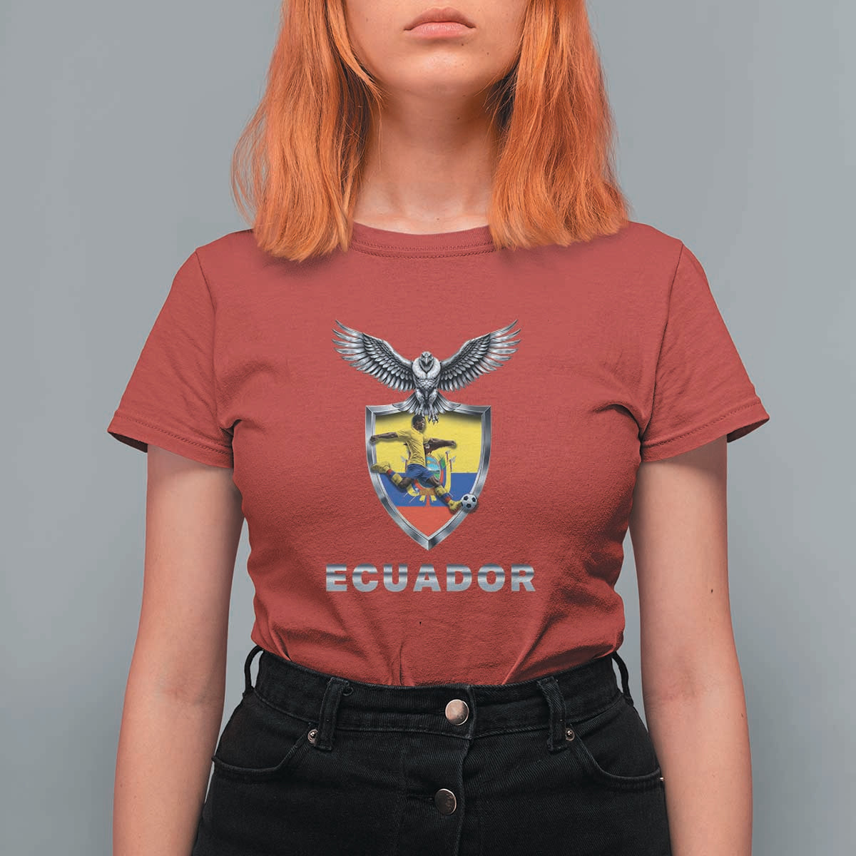 Ecuador Soccer Lover T Shirt For Women Proud Ecuadorian Game Day Gift
