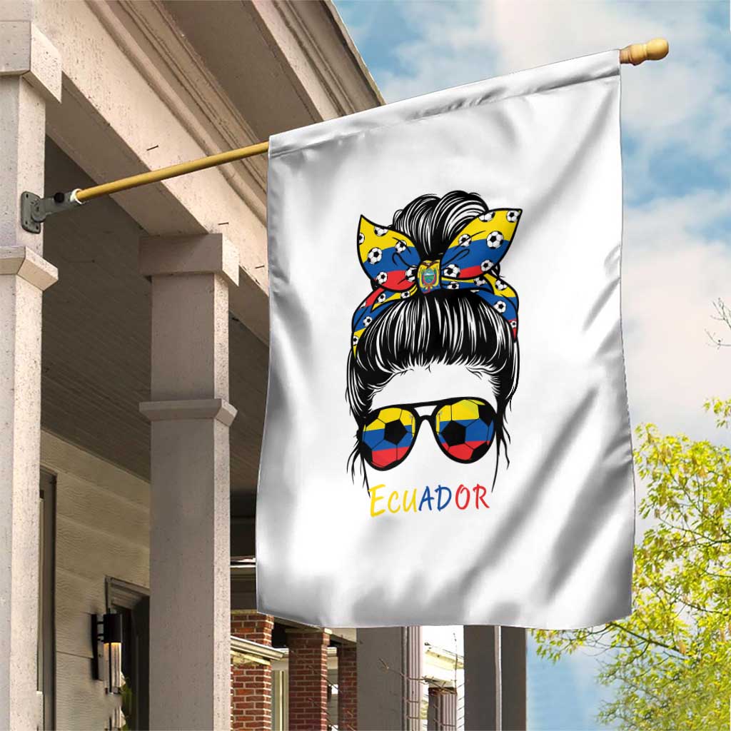 Ecuador Soccer Garden Flag Chica Ecuatoriana Pride Game Day Gift