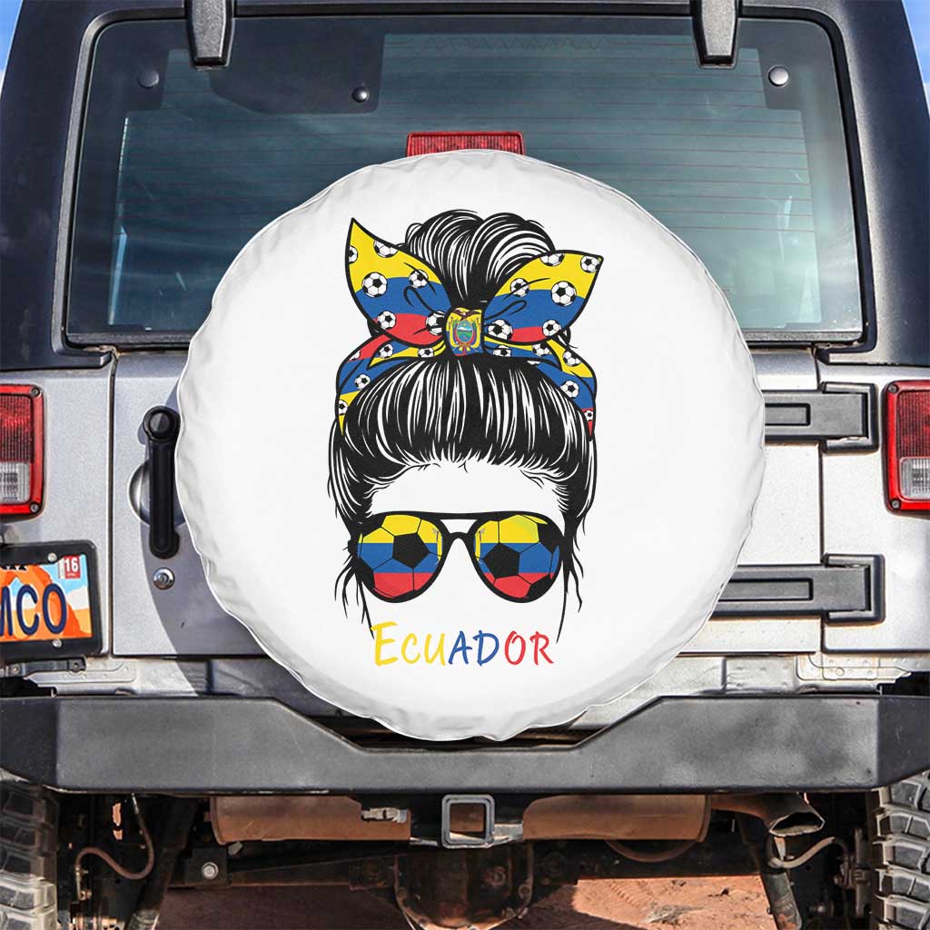 Ecuador Soccer Spare Tire Cover Chica Ecuatoriana Pride Game Day Gift