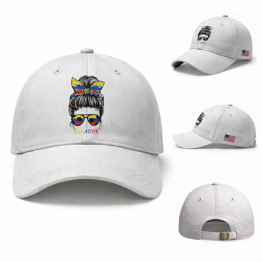 Ecuador Soccer Baseball Cap Chica Ecuatoriana Pride Game Day Gift