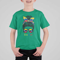 Ecuador Soccer T Shirt For Kid Chica Ecuatoriana Pride Game Day Gift