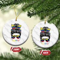 Ecuador Soccer Ceramic Ornament Chica Ecuatoriana Pride Game Day Gift