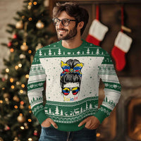 Ecuador Soccer Ugly Christmas Sweater Chica Ecuatoriana Pride Game Day Gift