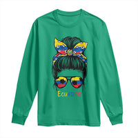Ecuador Soccer Long Sleeve Shirt Chica Ecuatoriana Pride Game Day Gift