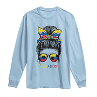 Ecuador Soccer Long Sleeve Shirt Chica Ecuatoriana Pride Game Day Gift