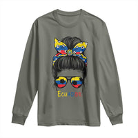 Ecuador Soccer Long Sleeve Shirt Chica Ecuatoriana Pride Game Day Gift