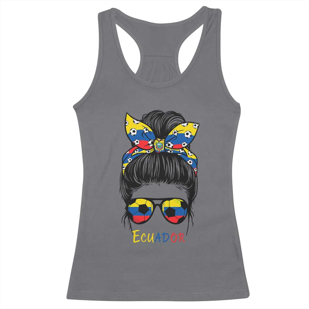Ecuador Soccer Racerback Tank Top Chica Ecuatoriana Pride Game Day Gift