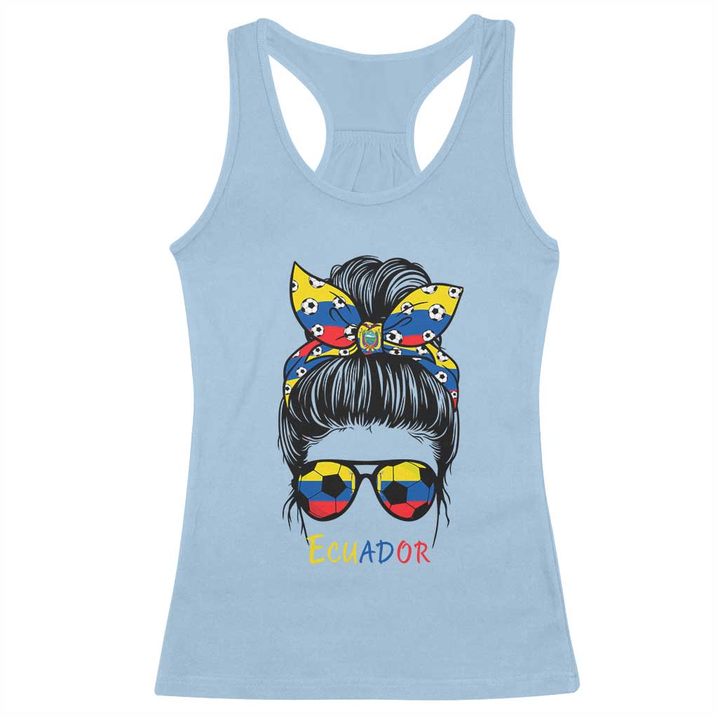 Ecuador Soccer Racerback Tank Top Chica Ecuatoriana Pride Game Day Gift