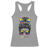 Ecuador Soccer Racerback Tank Top Chica Ecuatoriana Pride Game Day Gift