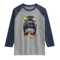 Ecuador Soccer Raglan Shirt Chica Ecuatoriana Pride Game Day Gift